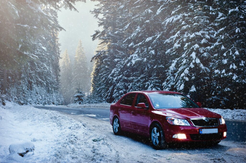 snow driving course